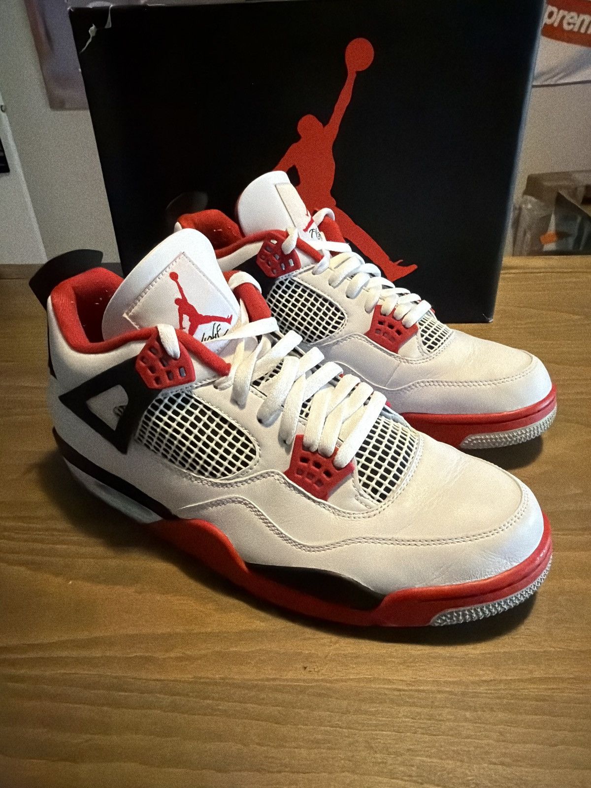 Jordan Brand Jordan 4 Fire Red 2020 Size US 13 / EU 46 - 1 Thumbnail