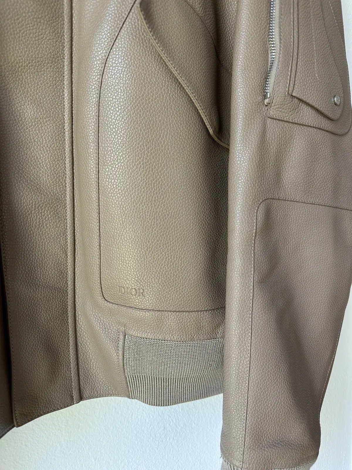Dior Dior Bomber Leather Jacket Beaver Fur Collar Size US L / EU 52-54 / 3 - 4 Thumbnail