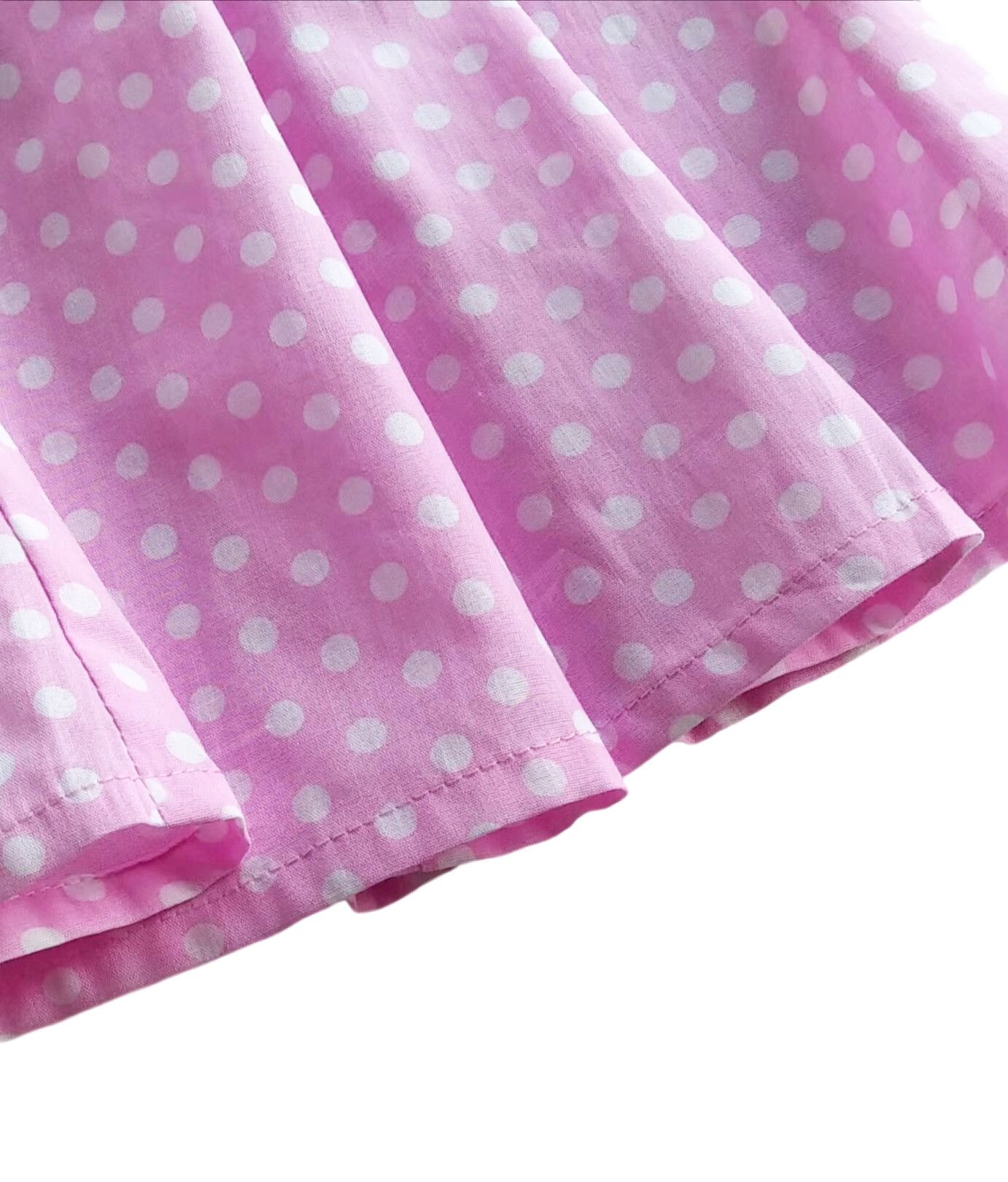 Other Vintage Polka Dots Blouses Cotton Tops Women (pink white) Size XL / US 12-14 / IT 48-50 - 7 Thumbnail
