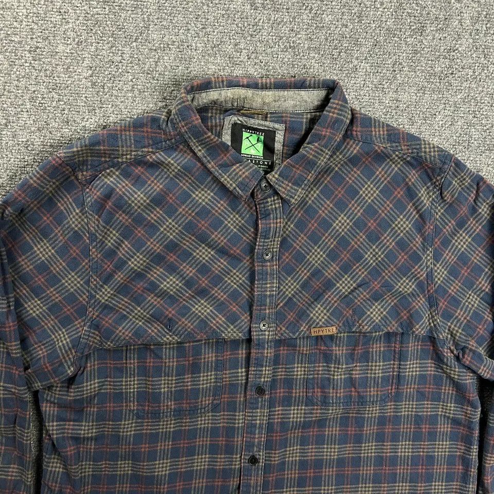 HippyTree Hippytree Flannel Shirt Men Large Plaid Surf & Stone Nomad Size US L / EU 52-54 / 3 - 2 Thumbnail