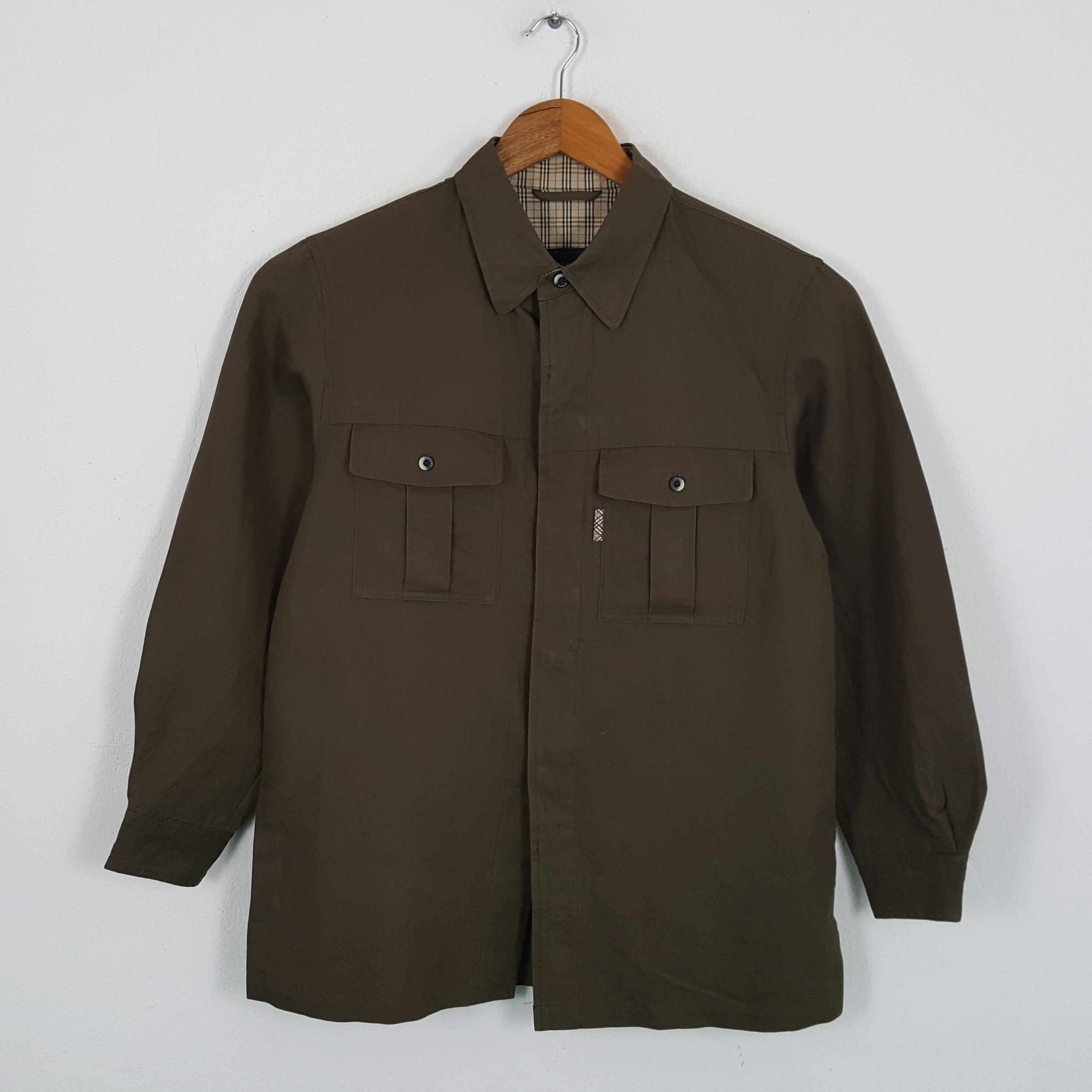 Burberry × Vintage Vintage BURBERRY LONDON Fashion Brand Shirts Size US L / EU 52-54 / 3 - 3 Thumbnail