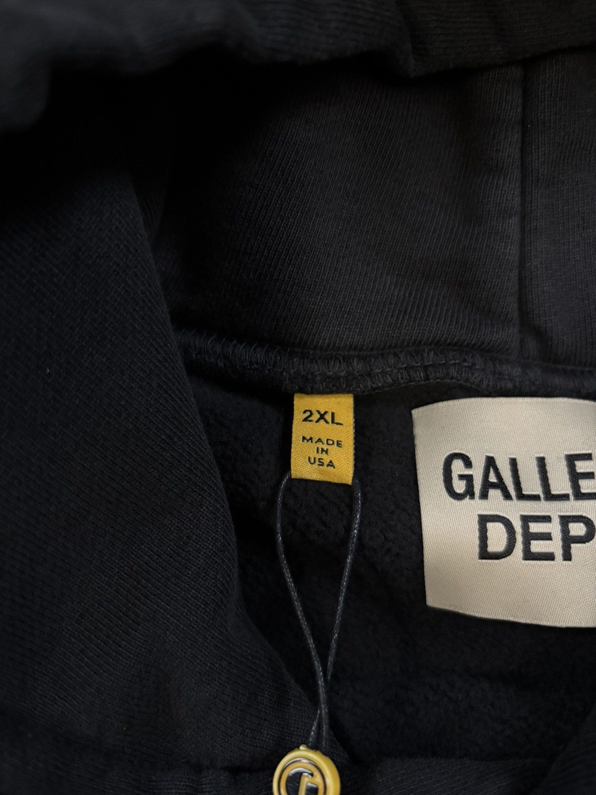 Gallery Dept. Gallery Dept Paint Logo Hoodie, Washed Black Size US XXL / EU 58 / 5 - 9 Thumbnail