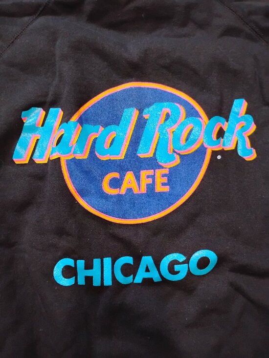 Hard Rock Cafe DS Vintage Hard Rock Cafe Chicago Neon Crewneck Sweatshirt Size US XL / EU 56 / 4 - 1 Thumbnail