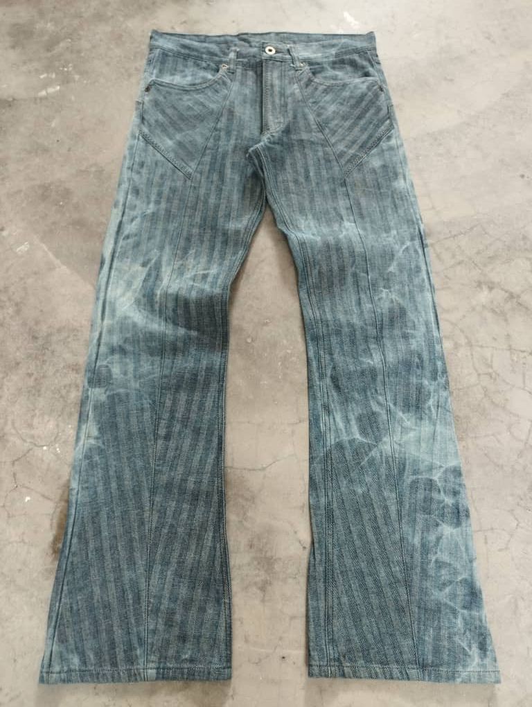 Tornado Mart Flare Jeans Made In Japan Rupert Edge Lightning Wash Jeans Size US 29 - 2 Thumbnail