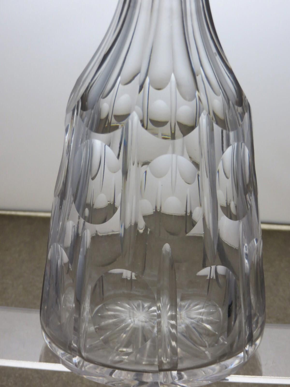 The Unbranded Brand Antique Rare Cut Glass Decanter With Stopper 14 1/2" - 15C Size ONE SIZE - 2 Thumbnail