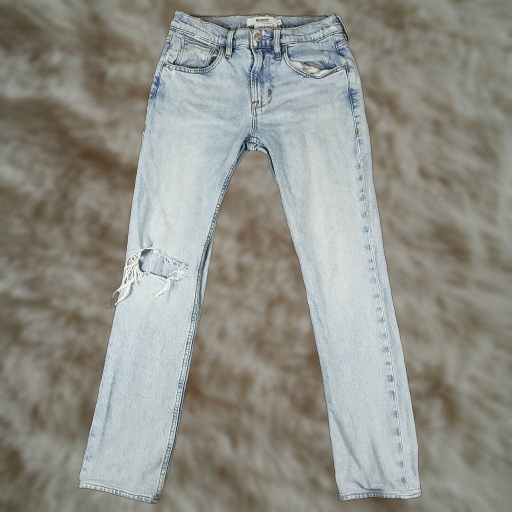 Hudson Hudson Jeans Mens Size 30x30 Blue Distressed Blake Slim Straight Denim Pants Size US 30 / EU 46 - 1 Thumbnail
