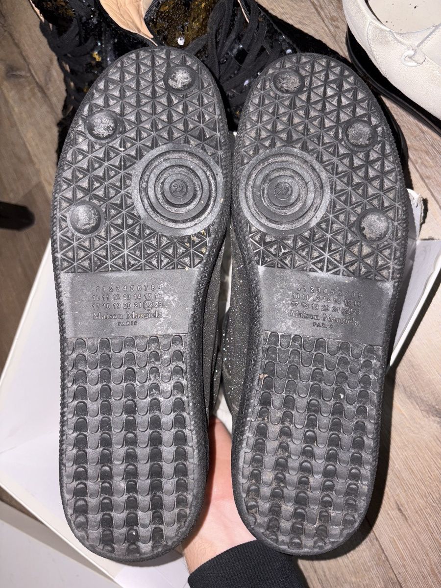 Maison Margiela Maison Margiela 2016 Grey Glitter Future High Top Sneaker Size US 11 / EU 44 - 9 Thumbnail