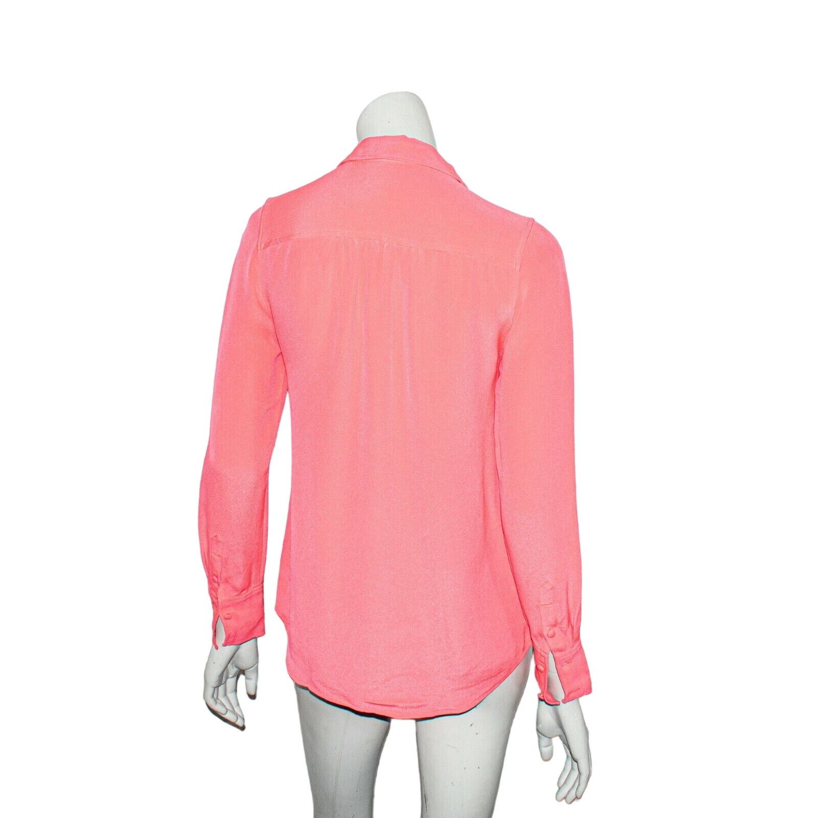 J.Crew J.Crew Collection Silk Coral Button Down Blouse Size 4 Size S / US 4 / IT 40 - 4 Thumbnail