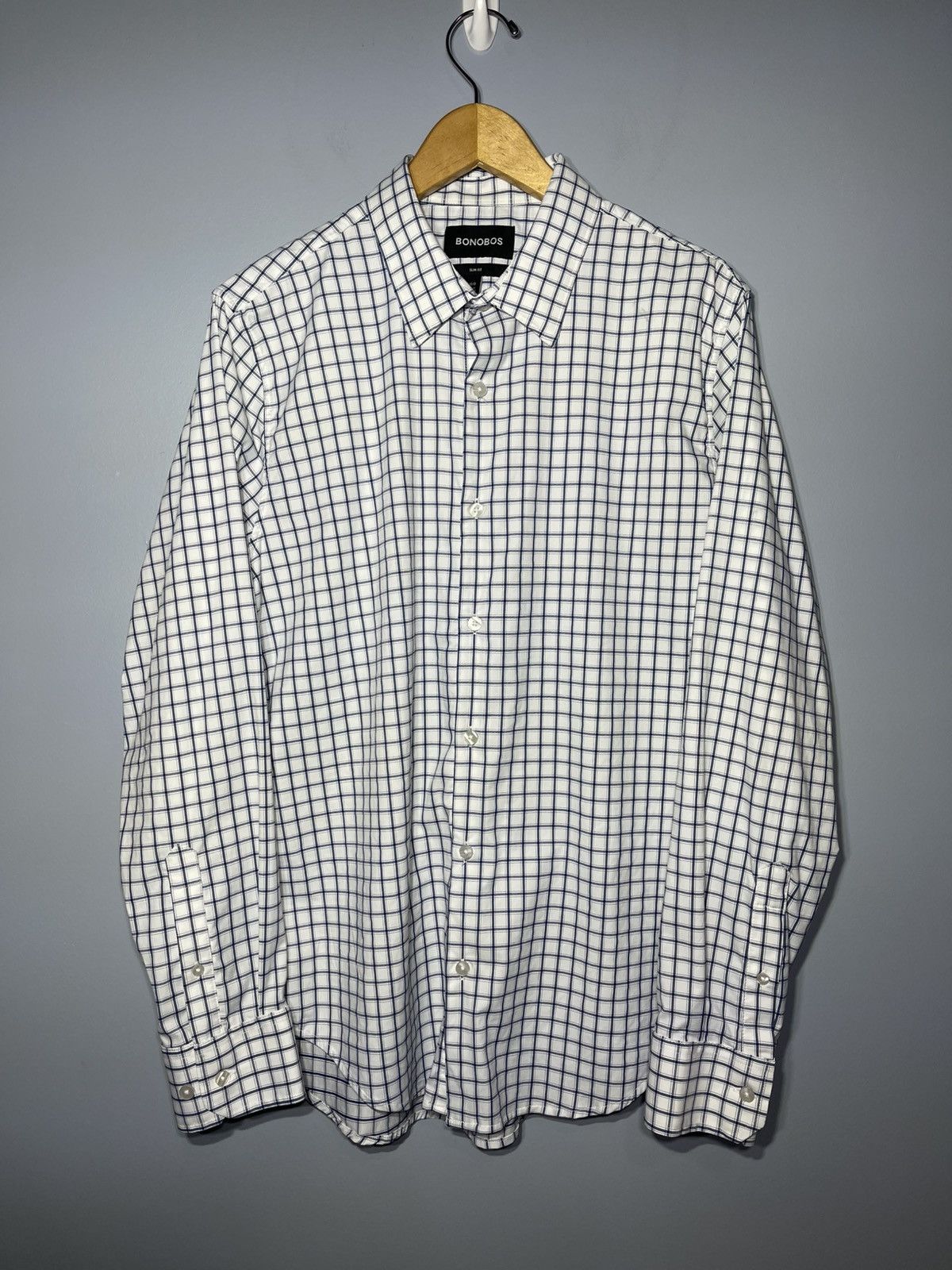 Bonobos Bonobos Shirt Men’s Sz L Checkered Slim Fit Long Sleeve Size US L / EU 52-54 / 3 - 2 Thumbnail