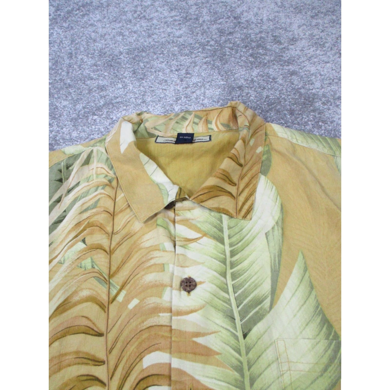 Tommy Bahama Tommy Bahama Shirt Mens XL Green Floral Silk Button Up Size US XL / EU 56 / 4 - 2 Thumbnail