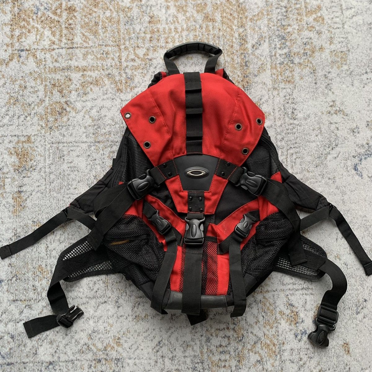 Oakley × Vintage Oakley Mini Icon Backpack 1.0 Black - Y2K Bag