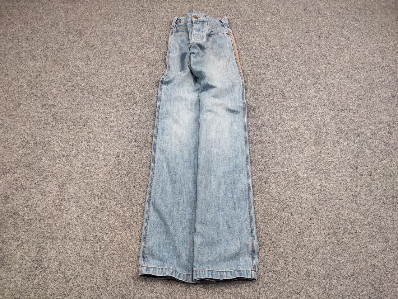 Sixty Vintage 90's Decauville x sixty Blue Patchwork Denim Jeans Size US 31 - 3 Thumbnail