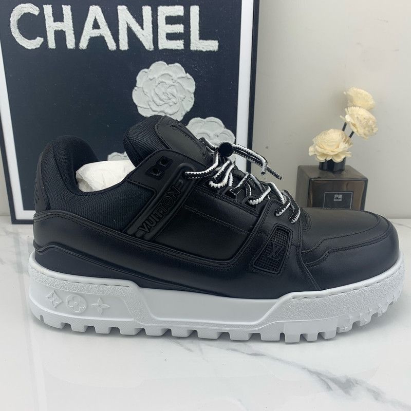 Louis Vuitton Louis Vuitton Trainer Maxi Black Casual Sneakers -2508 Size US 9.5 / EU 42-43 - 8 Thumbnail