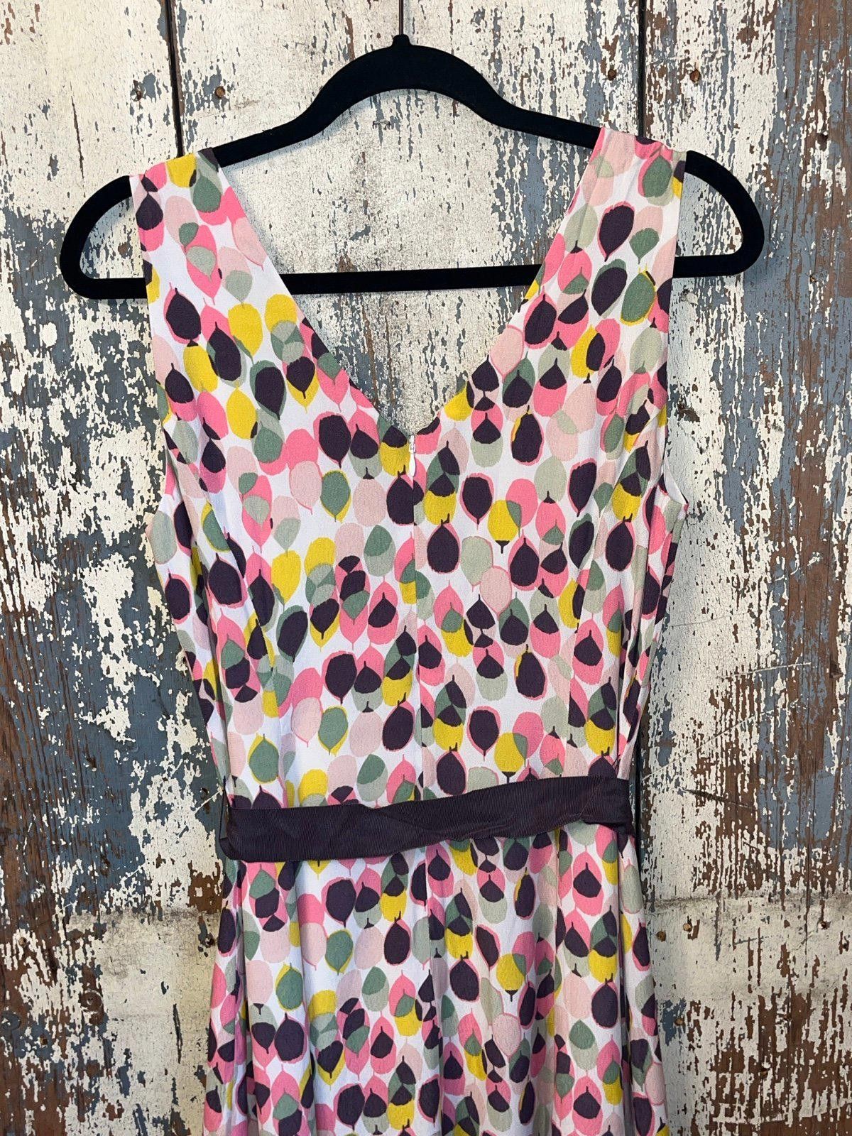 Boden Boden sleeveless dress size 8L V-neck geometric Size M / US 6-8 / IT 42-44 - 5 Thumbnail