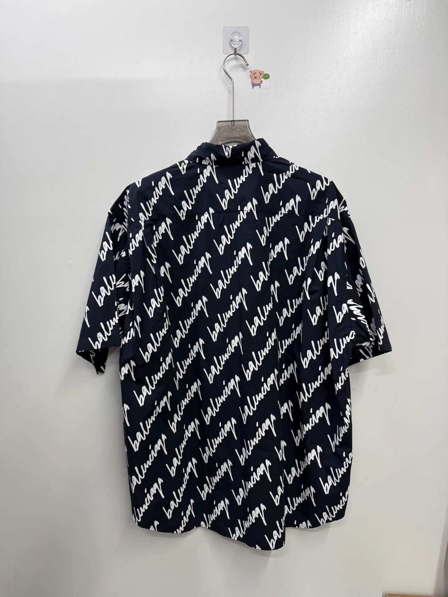 Balenciaga Balenciaga All-Over Logo Short Sleeve Shirt 40 Size US XXS / EU 40 - 3 Thumbnail