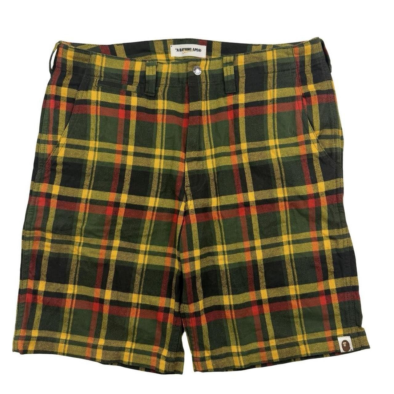 Bape Vintage Bape Check / Tartan Shorts - Medium - Waist: 34” Size US 34 / EU 50 - 1 Thumbnail