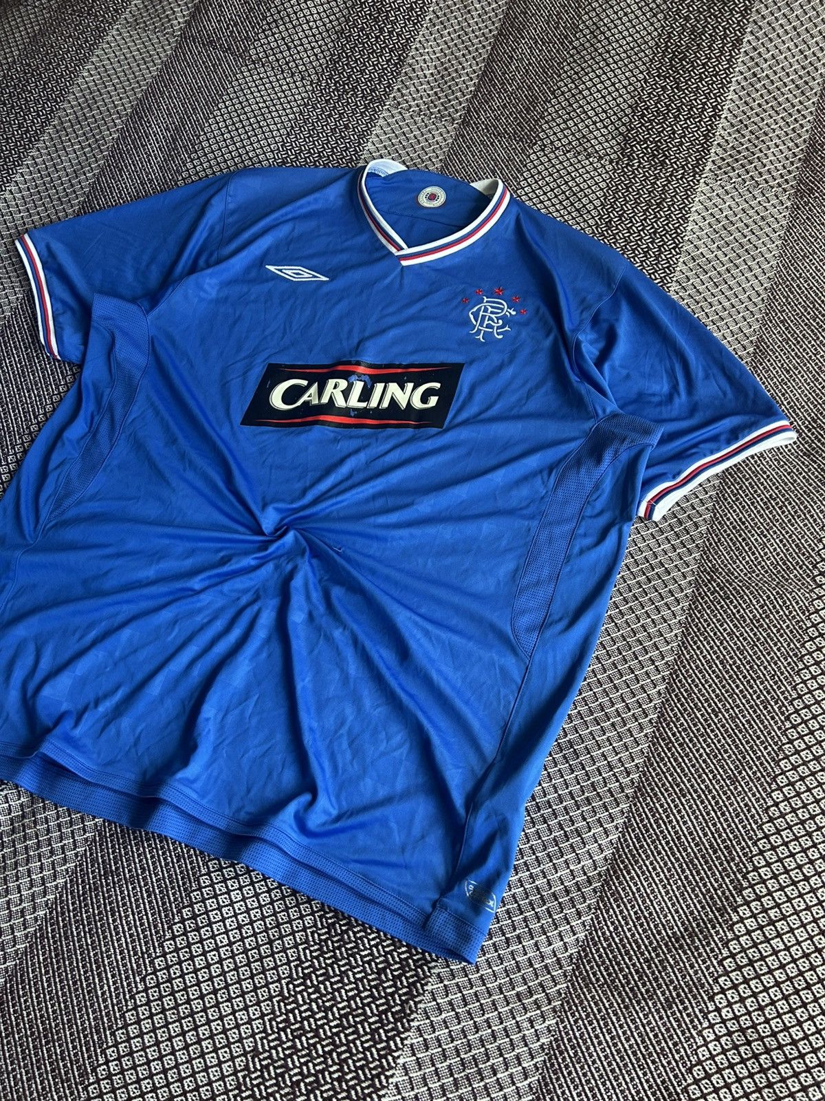 Umbro Umbro x Rangers Club Jersey 2009/10 Carling Sportswear Shirt Size US XXL / EU 58 / 5 - 2 Thumbnail