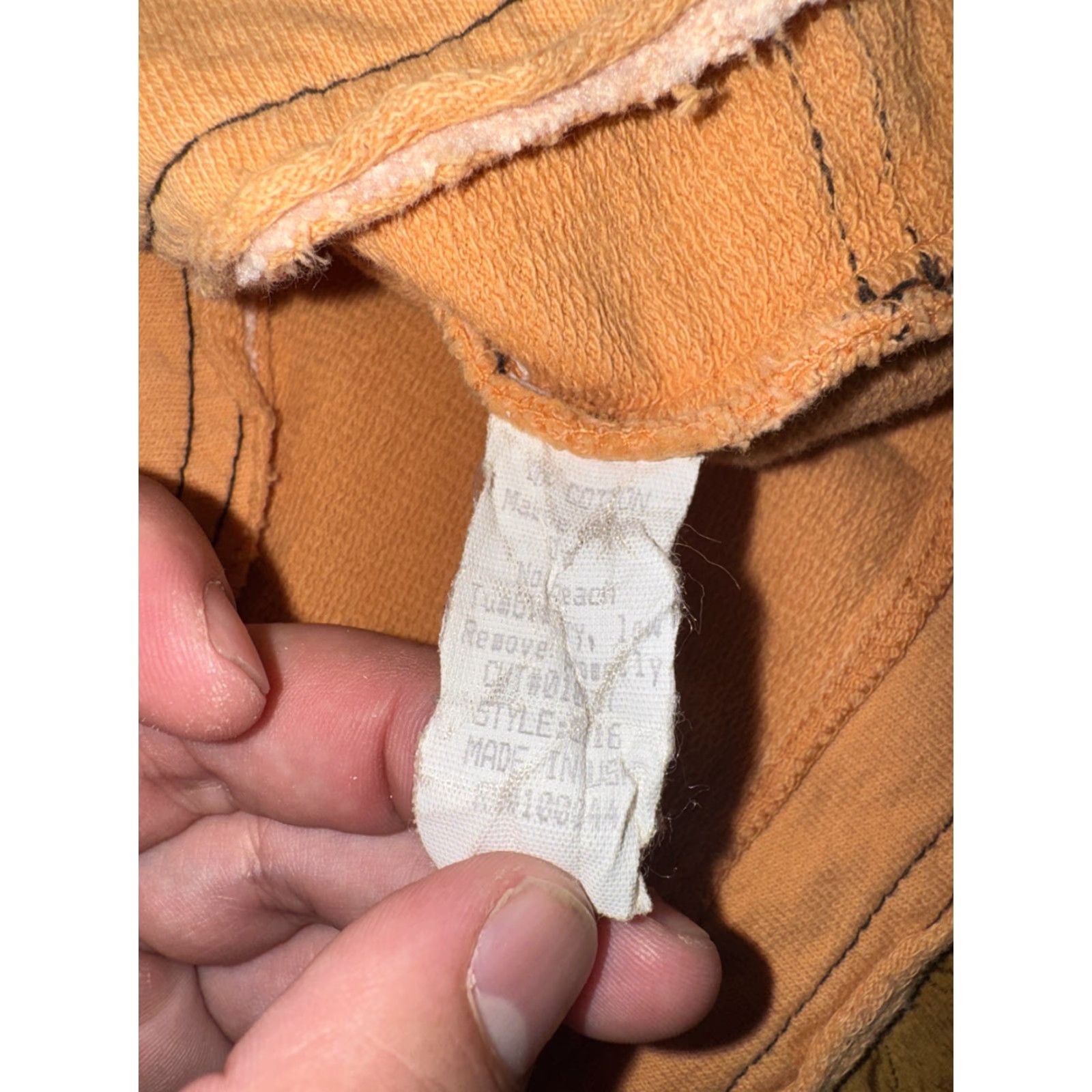 Vintage VINTAGE Produce Company Shirt Women 20x22 100% Cotton Orange Workwear Button-Up Long Sleeve Cropped Size M / US 6-8 / IT 42-44 - 5 Thumbnail