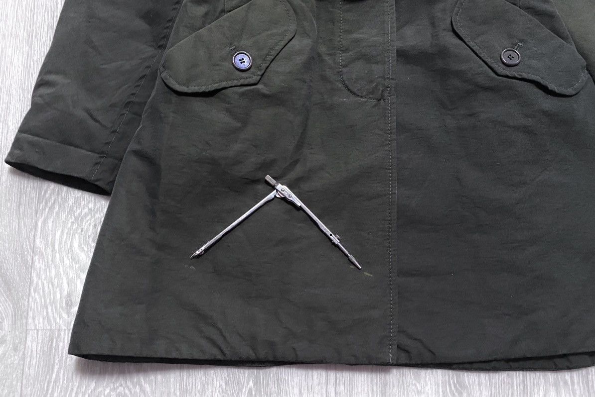 Aspesi Alberto Aspesi Thermore Insulated Khaki Green Trench Coat Size M / US 6-8 / IT 42-44 - 8 Thumbnail