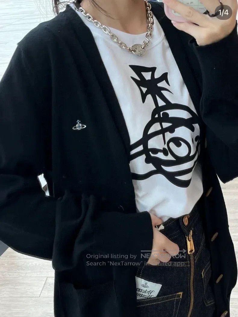 Vivienne Westwood Vivienne Westwood Saturn Embroidered Knit Top Size US S / EU 44-46 / 1 - 5 Thumbnail