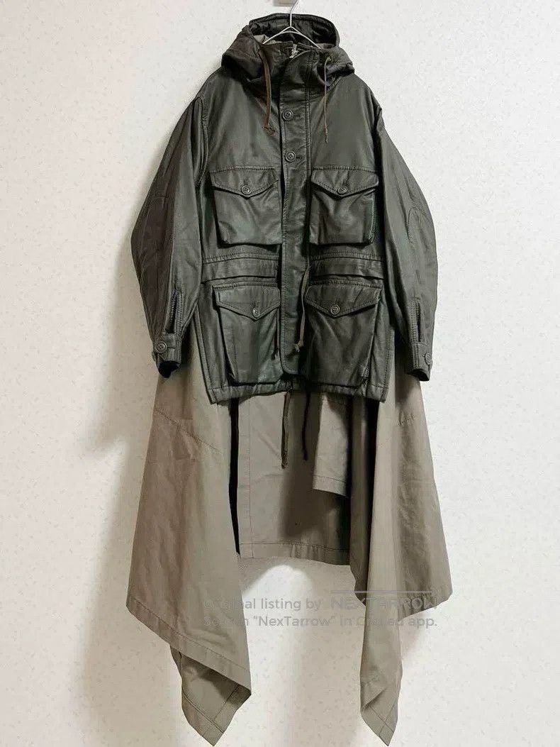 Comme des Garcons Comme Des Garcons Mixed-material patchwork long coat Size S / US 4 / IT 40 - 1 Thumbnail