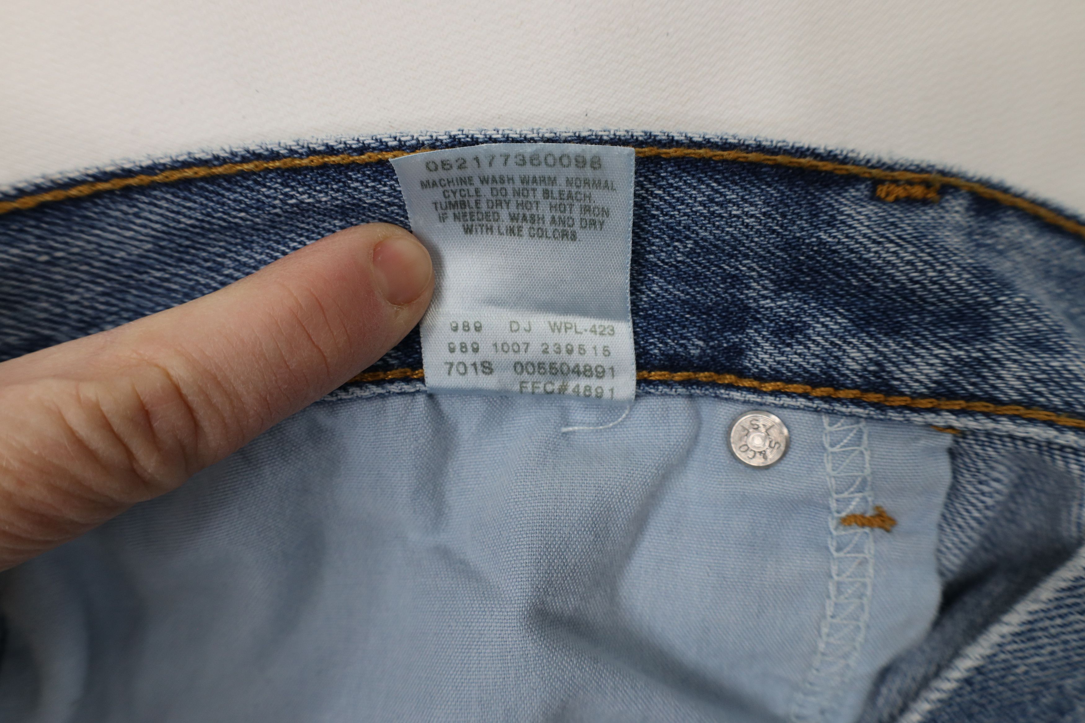 Levi's × Vintage Vintage Y2K Levis 550 Baggy Fit Denim Jeans Blue Cotton Size US 38 / EU 54 - 10 Thumbnail