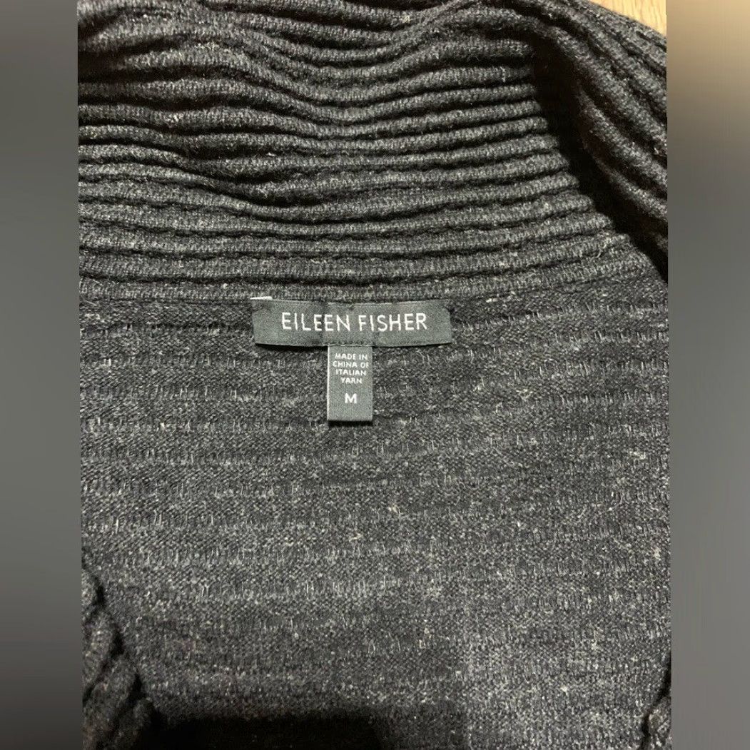 Eileen Fisher Eileen Fisher Cardigan Black Medium Women M Regular Cardigan Size M / US 6-8 / IT 42-44 - 2 Thumbnail