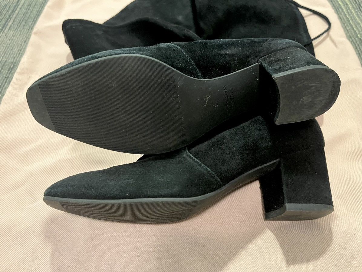 Stuart Weitzman Stuart Weitzman Black Suede Over-the-Knee Boots Size US 5 / IT 35 - 3 Thumbnail