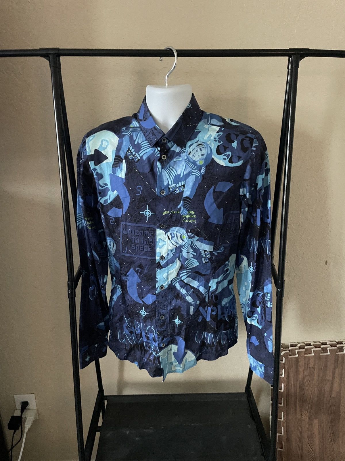 Patrizia Pepe Blue Space Pete Slim Fit nwt 163.00 Size US S / EU 44-46 / 1 - 1 Thumbnail