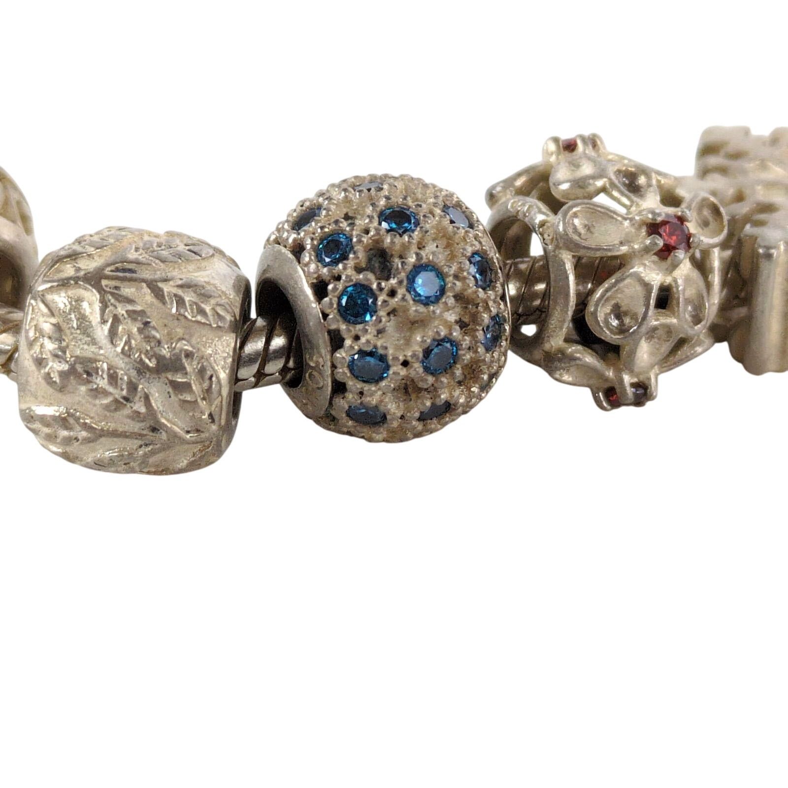 Other Soufeel 925 Sterling Silver Charm Bracelet w/ 8 Charms Size ONE SIZE - 6 Thumbnail