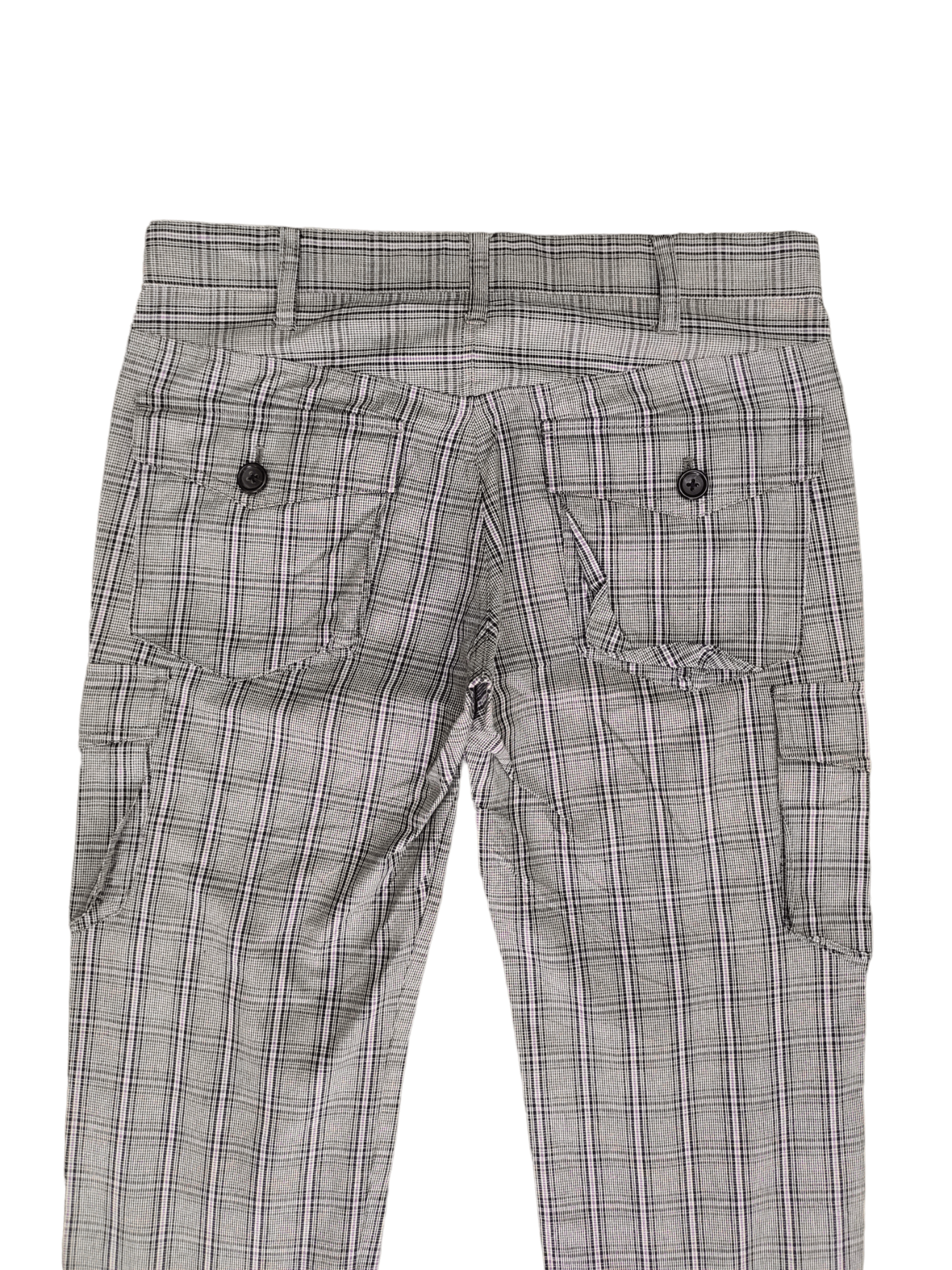 If Six Was Nine Boycott Checkered Plaid Cargo Pants Size US 31 - 15 Thumbnail
