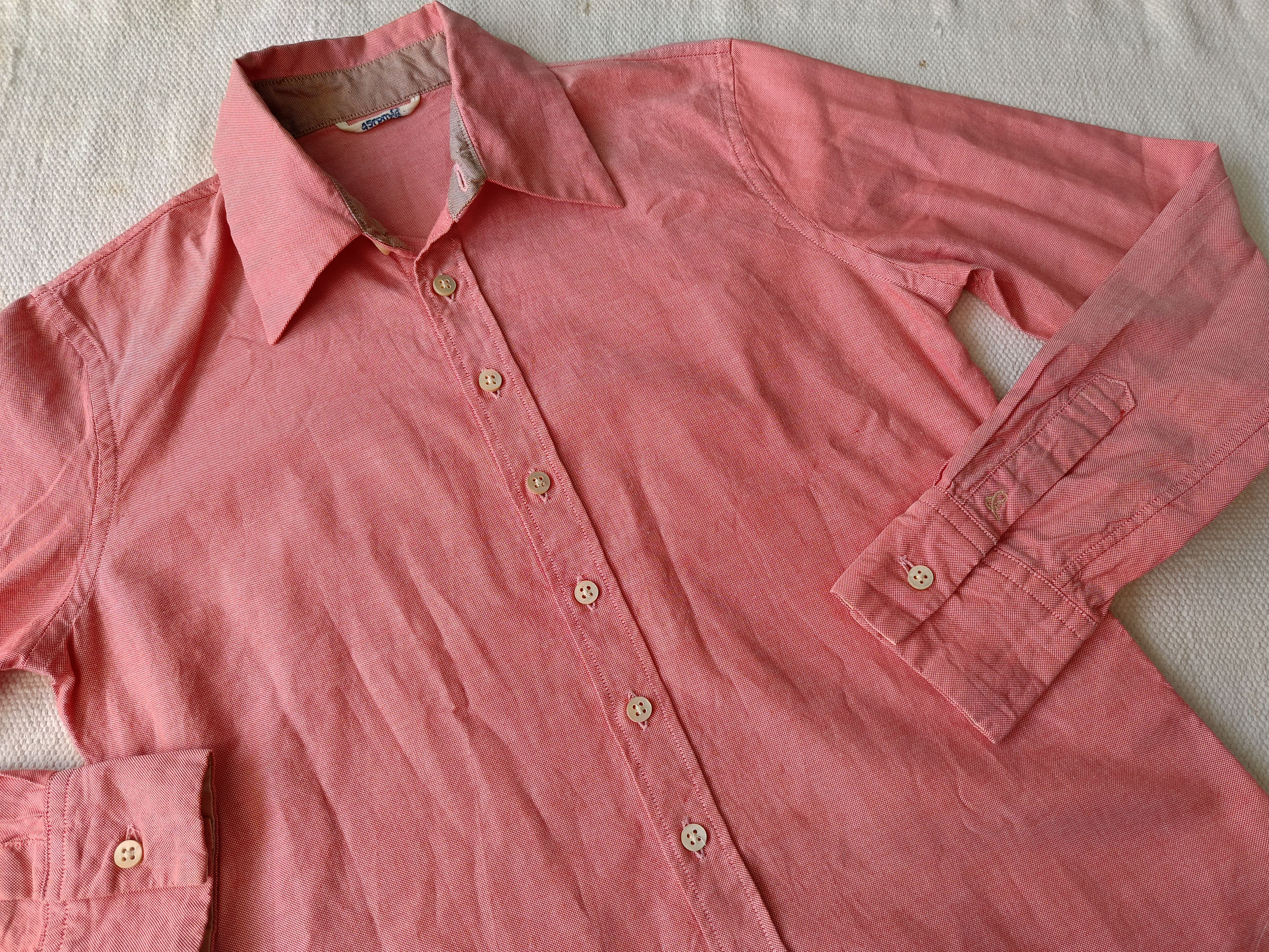 45rpm 45RPM studio by R 3 Japan solid plain red ladies slim shirt Size M / US 6-8 / IT 42-44 - 10 Thumbnail