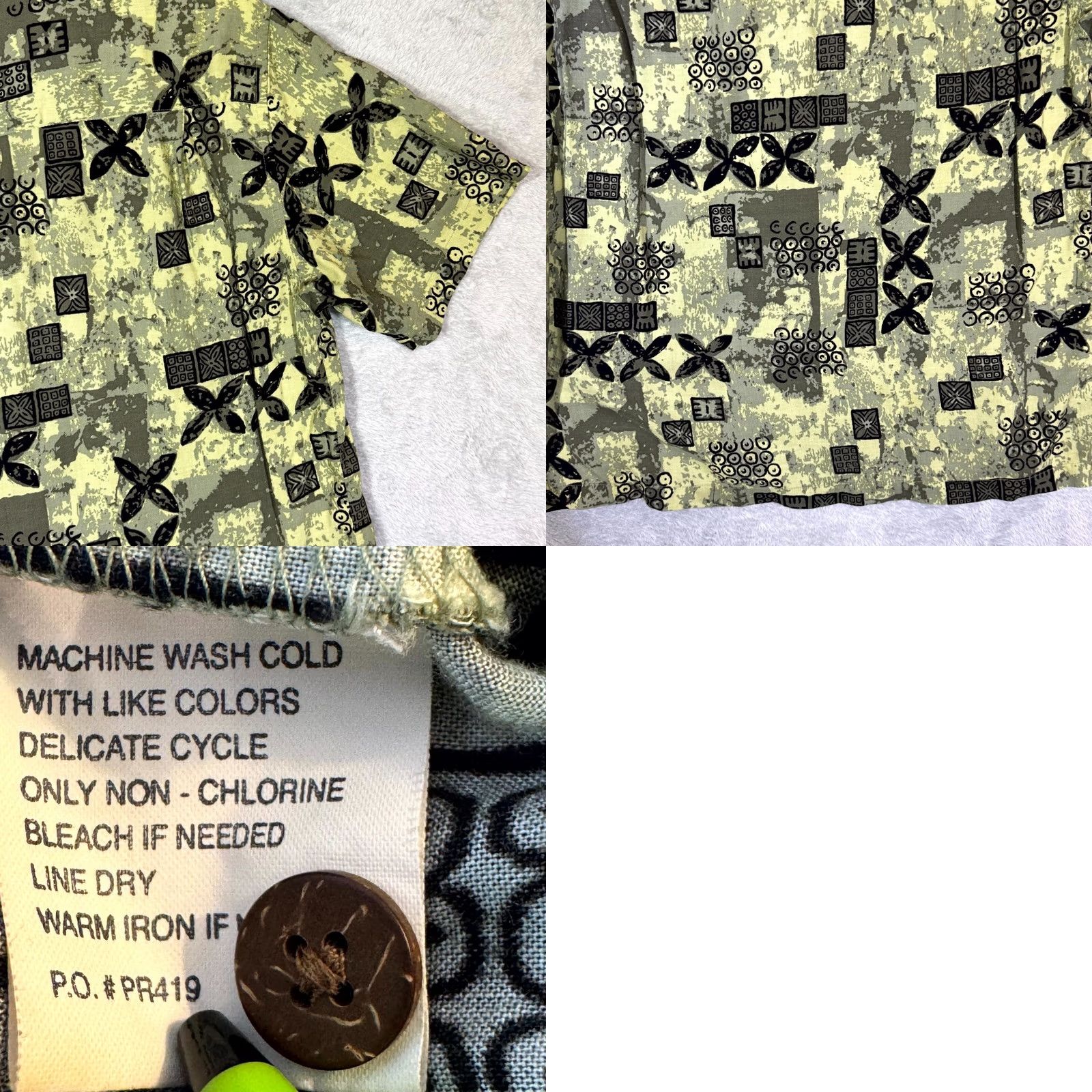 Ocean Pacific Ocean Pacific Hawaiian Shirt XL Men’s Green Viscose Short Sleeve Button-Up Size US XL / EU 56 / 4 - 9 Thumbnail