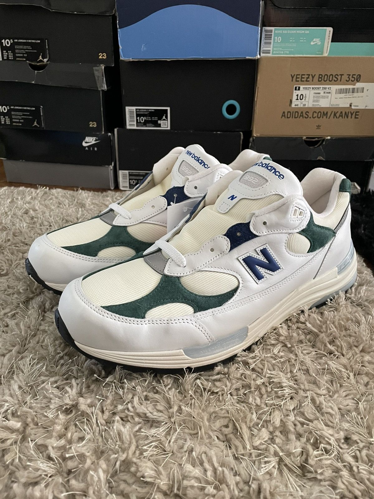New Balance New Balance 992 miUSA Marsh Green Size US 15 / EU 48 - 1 Thumbnail
