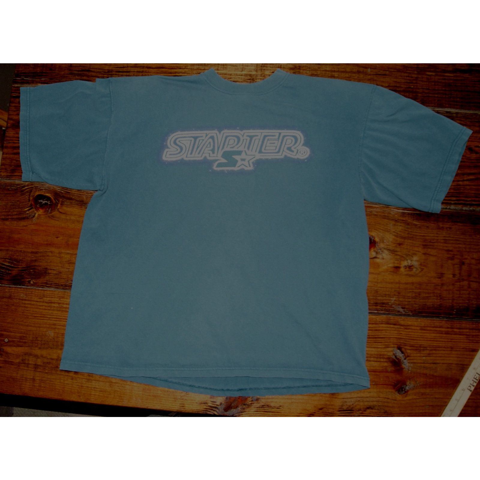 Starter VTG STARTER Stars Spell Out Logo Blue Mens XL TShirt USA Size US XL / EU 56 / 4 - 3 Thumbnail