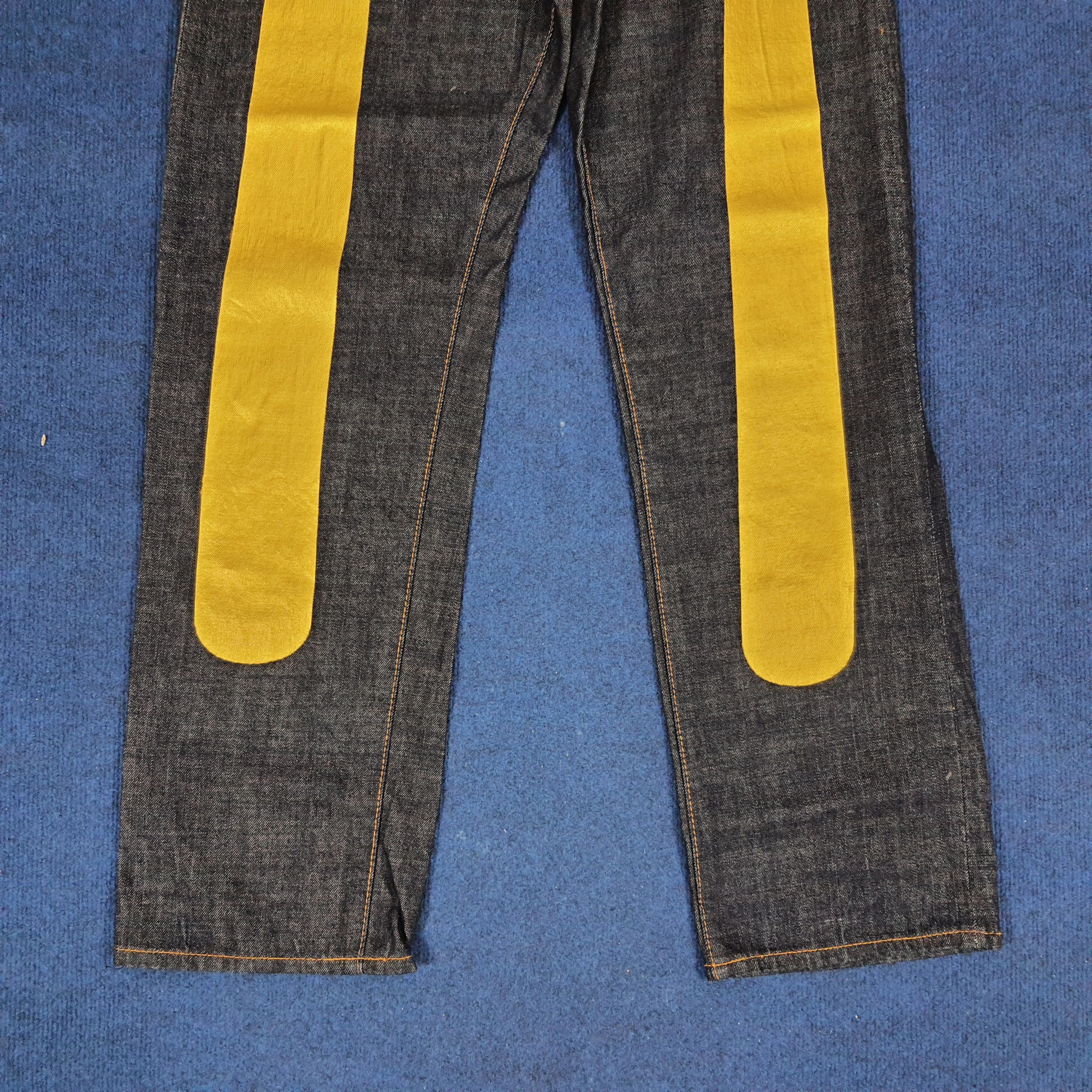Japanese Brand × Vintage Vintage Evisu Japanese Brand Custom Gold Daicock Jeans Size US 31 - 3 Thumbnail