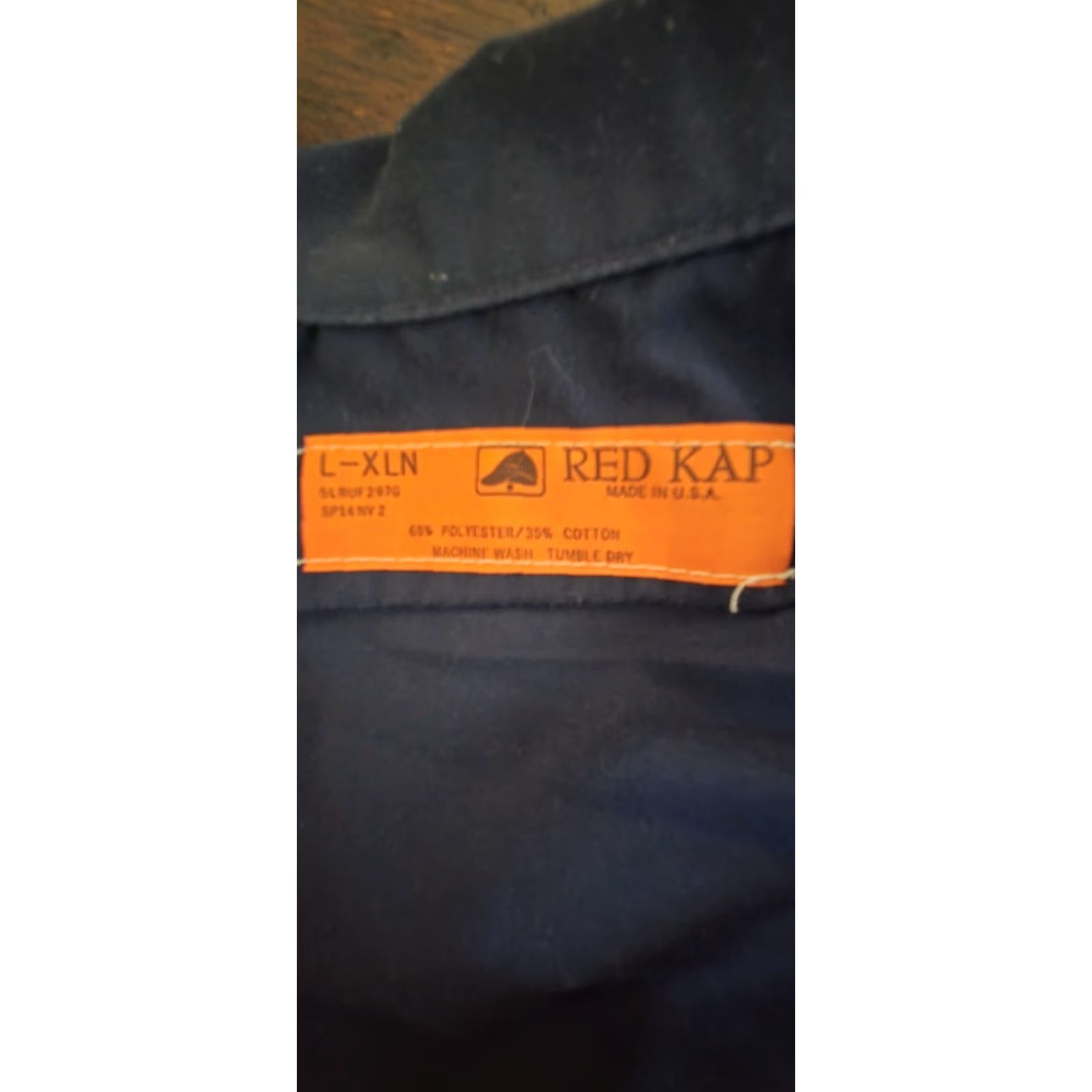 Red Kap Red Kap Long Sleeve Work Uniform Shirt Navy Blue Blue L XLN Unisex Shirt Size US L / EU 52-54 / 3 - 3 Thumbnail