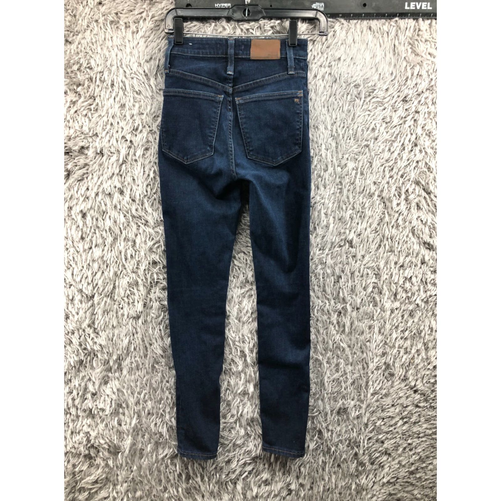 Madewell Madewell Jeans Womens Dark Wash Blue High Rise Skinny 24 Regular Blue Denim 5-Pocket Brand Madewell Size 42" / US 20 - 5 Thumbnail