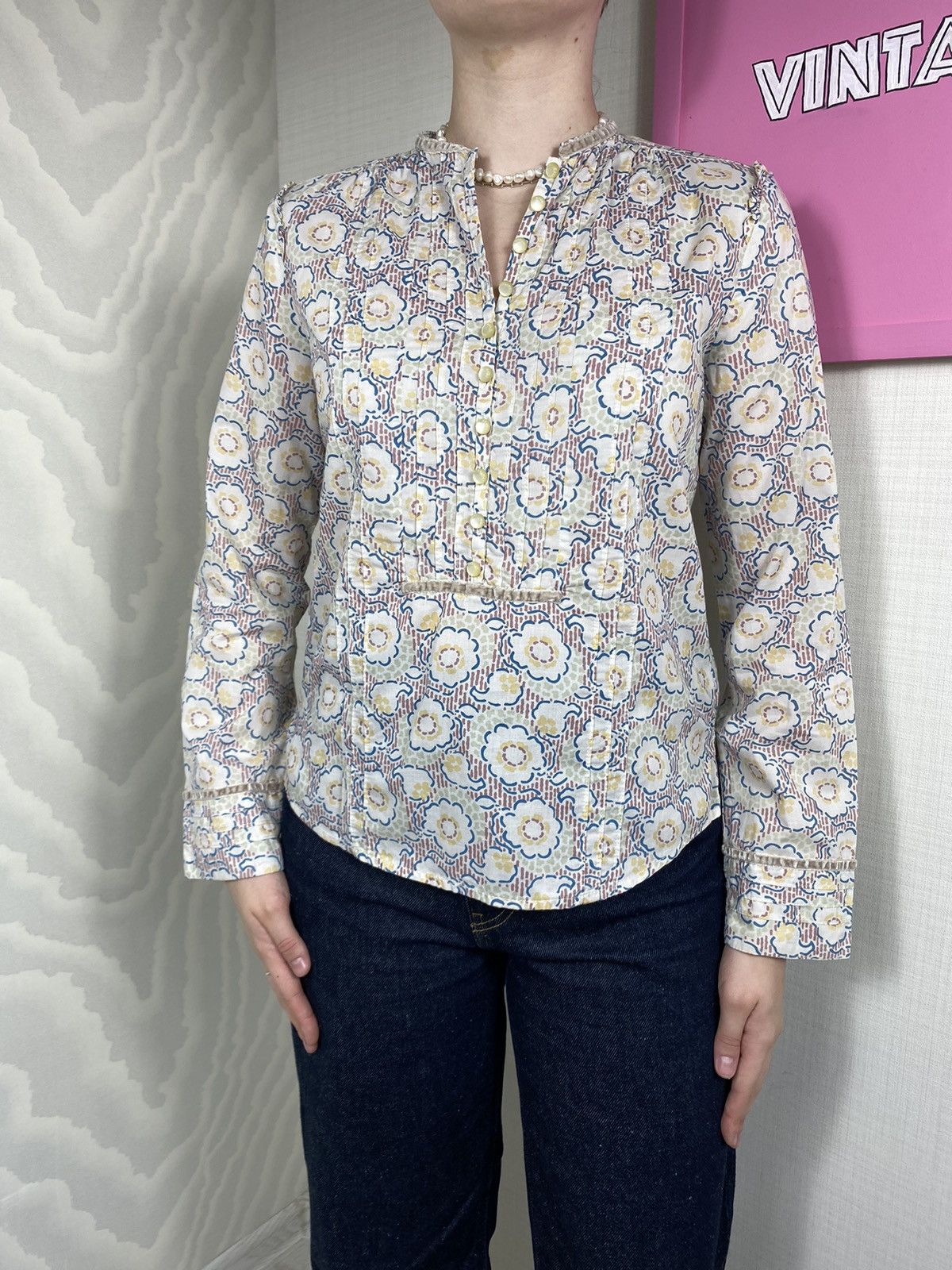 Marc Jacobs Marc Jacobs Blouse Flower Size S / US 4 / IT 40 - 1 Thumbnail
