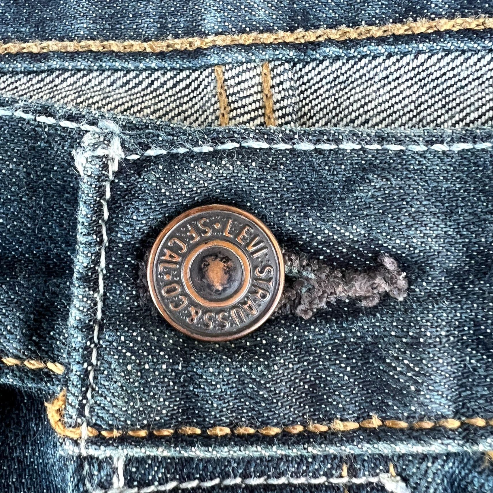 Levi's Levi's 501 Jeans Men 40x32 Straight Dark Blue Denim Vintage 90s Casual Clothing Size US 40 / EU 56 - 4 Thumbnail