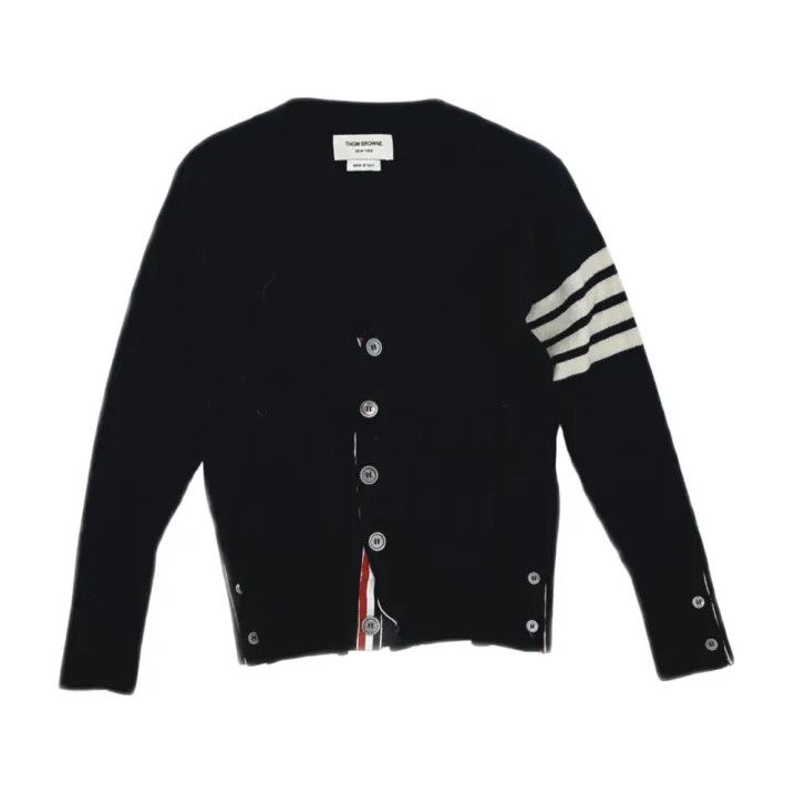 Thom Browne Thom Browne Classic Navy Blue Cardigan Size US S / EU 44-46 / 1 - 1 Thumbnail