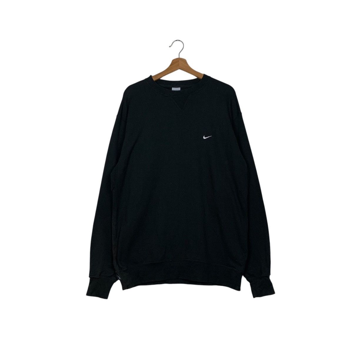 Nike NIKE Embroidery Swoosh Logo Crewneck Sweatshirt #1557-C70 Size US XL / EU 56 / 4 - 1 Thumbnail
