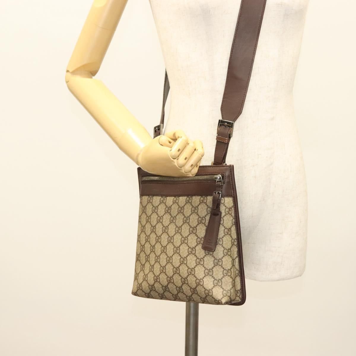 Gucci GUCCI GG Supreme Shoulder Bag Pvc Beige Silver Size ONE SIZE - 22 Thumbnail