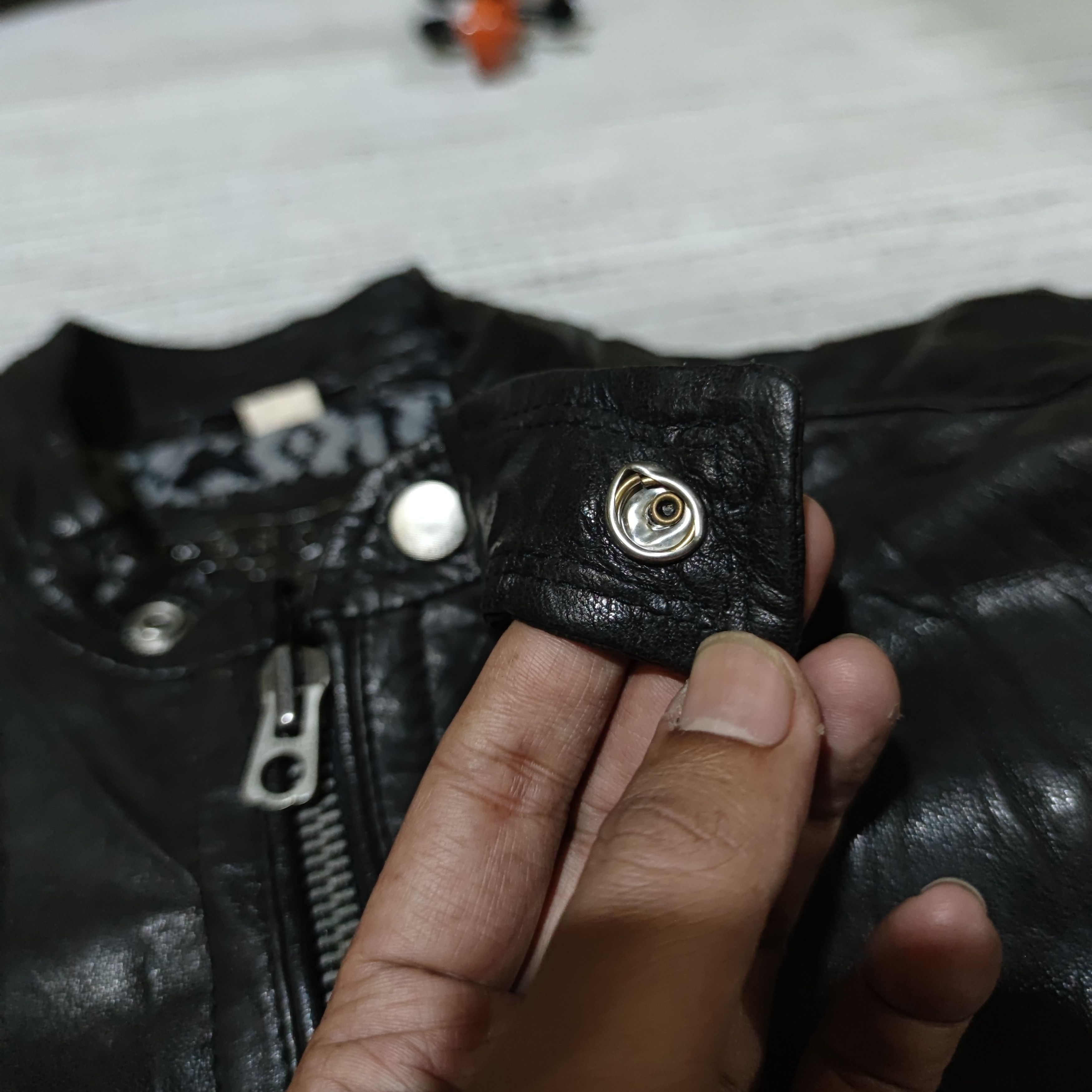Diesel BRGZ DIESEL LEATHER BIKER JACKET Size US M / EU 48-50 / 2 - 8 Thumbnail