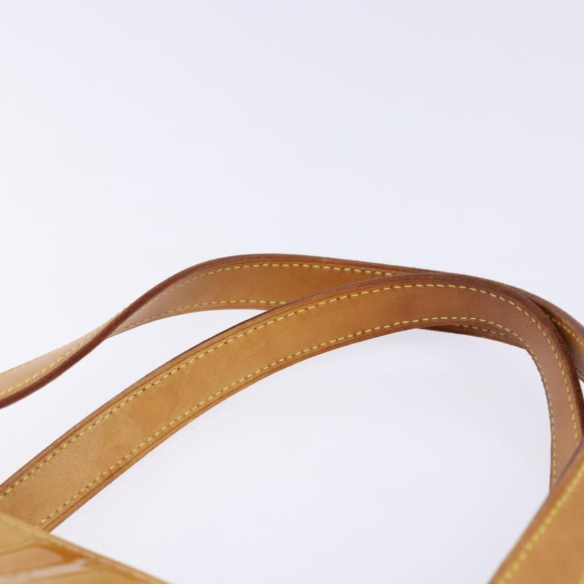 Louis Vuitton LOUIS VUITTON Monogram Vernis Houston Hand Bag Beige M91004 Size ONE SIZE - 8 Thumbnail