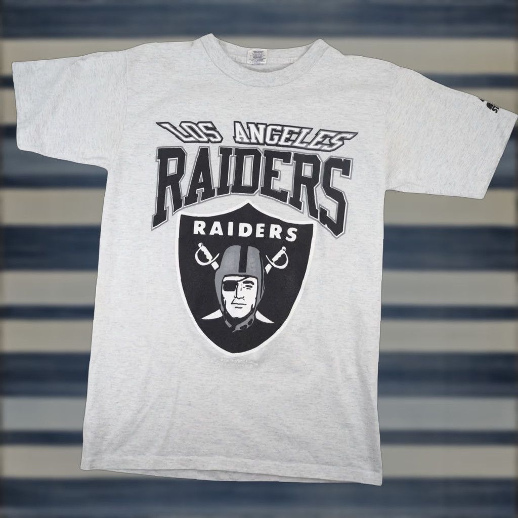 Starter VINTAGE 90s Starter Los Angeles Raiders Spellout Graphic Shirt Gray Mens Small Size US S / EU 44-46 / 1 - 1 Thumbnail