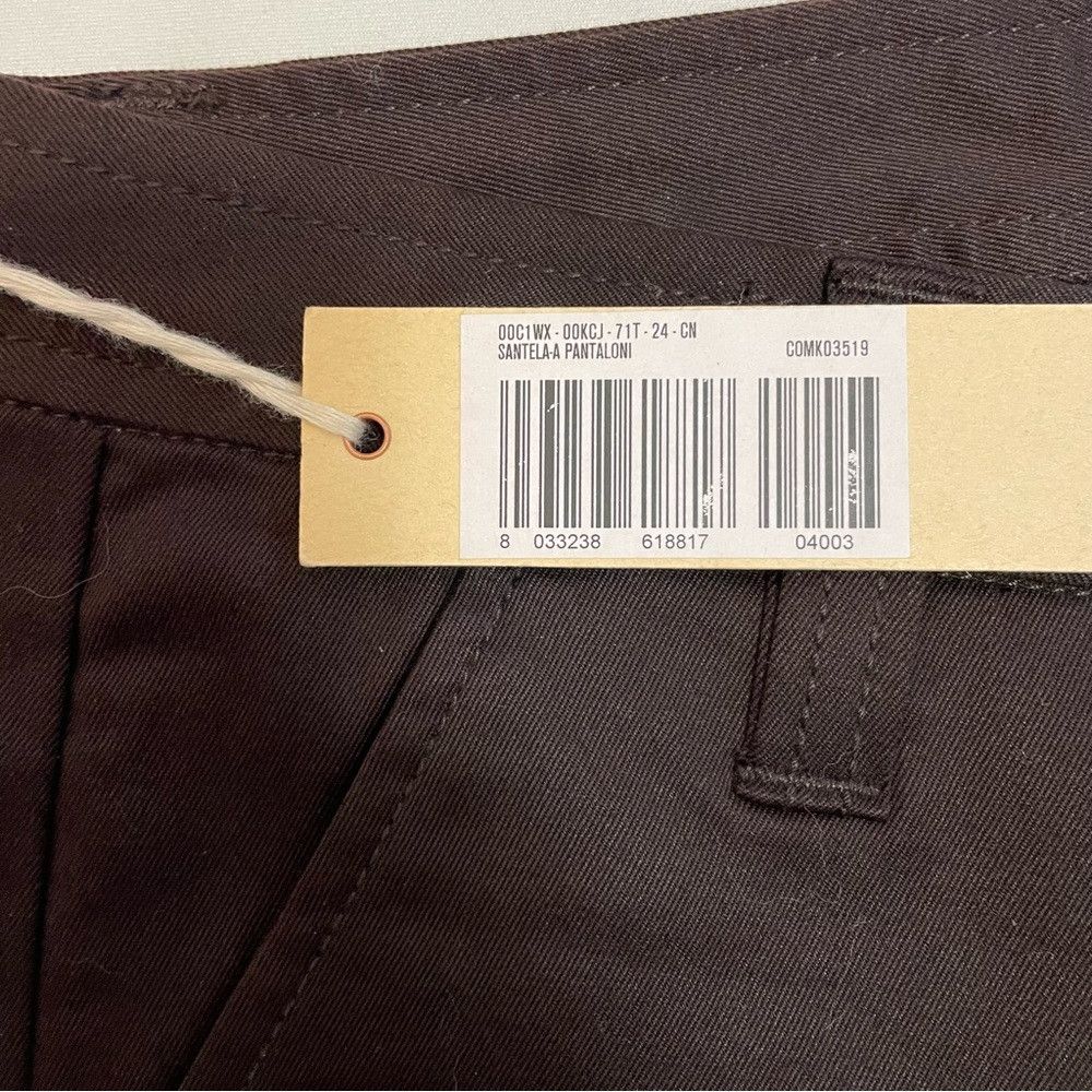 Diesel NWT New Diesel Straight Leg Cotton Brown Pants Size 24 Size 24" / US 00 / IT 34 - 8 Thumbnail