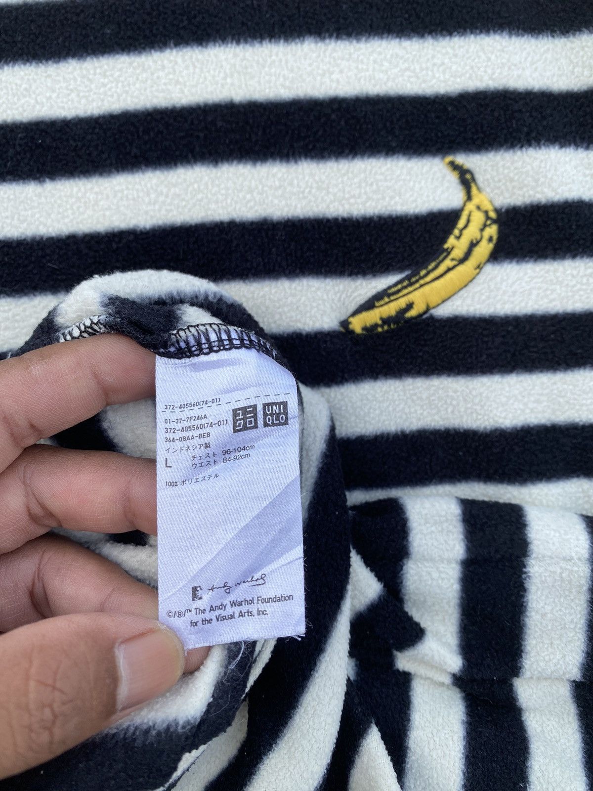 Andy Warhol × Uniqlo Rare Uniqlo x Andy Warhol Grunge Style Striped Long Sleeve Size US L / EU 52-54 / 3 - 10 Thumbnail