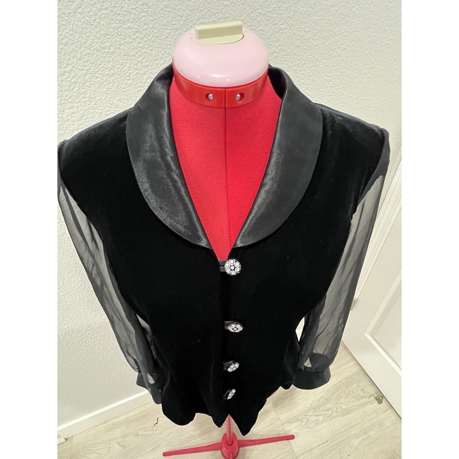 Other VTG Another Thyme Women Long Sheer Sleeve Jacket Blouse Size S / US 4 / IT 40 - 7 Thumbnail