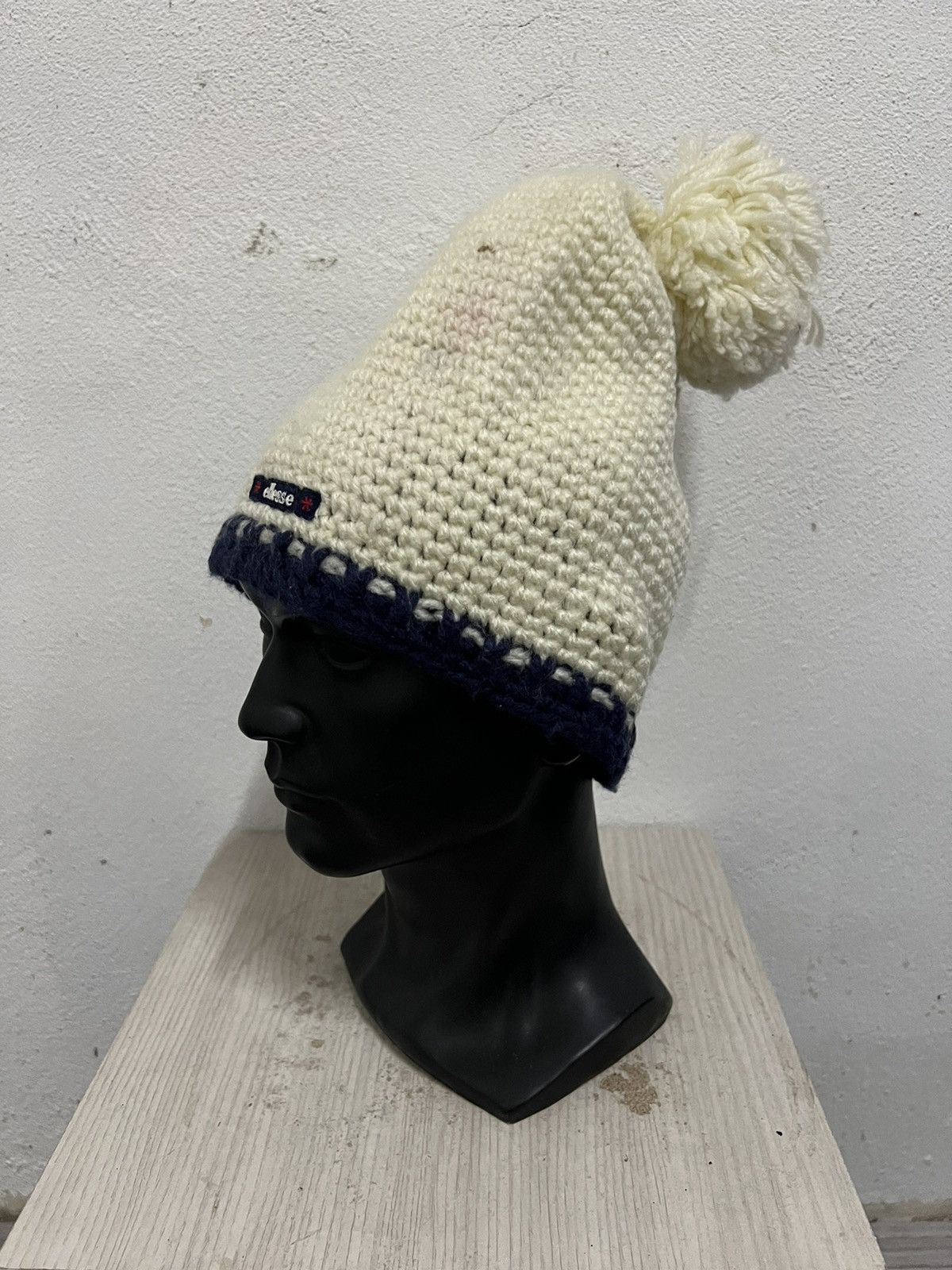 Ellesse × Vintage Vintage Ellesse crochet beanie hat Size ONE SIZE - 3 Thumbnail